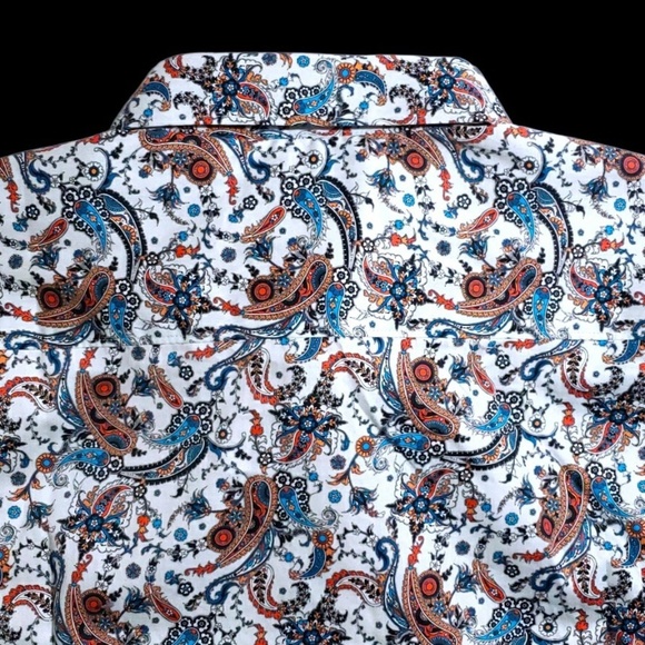 NEW Robert Graham Paisley Floral Colorful 3XL Multicolor Sport Shirt - Picture 11 of 12